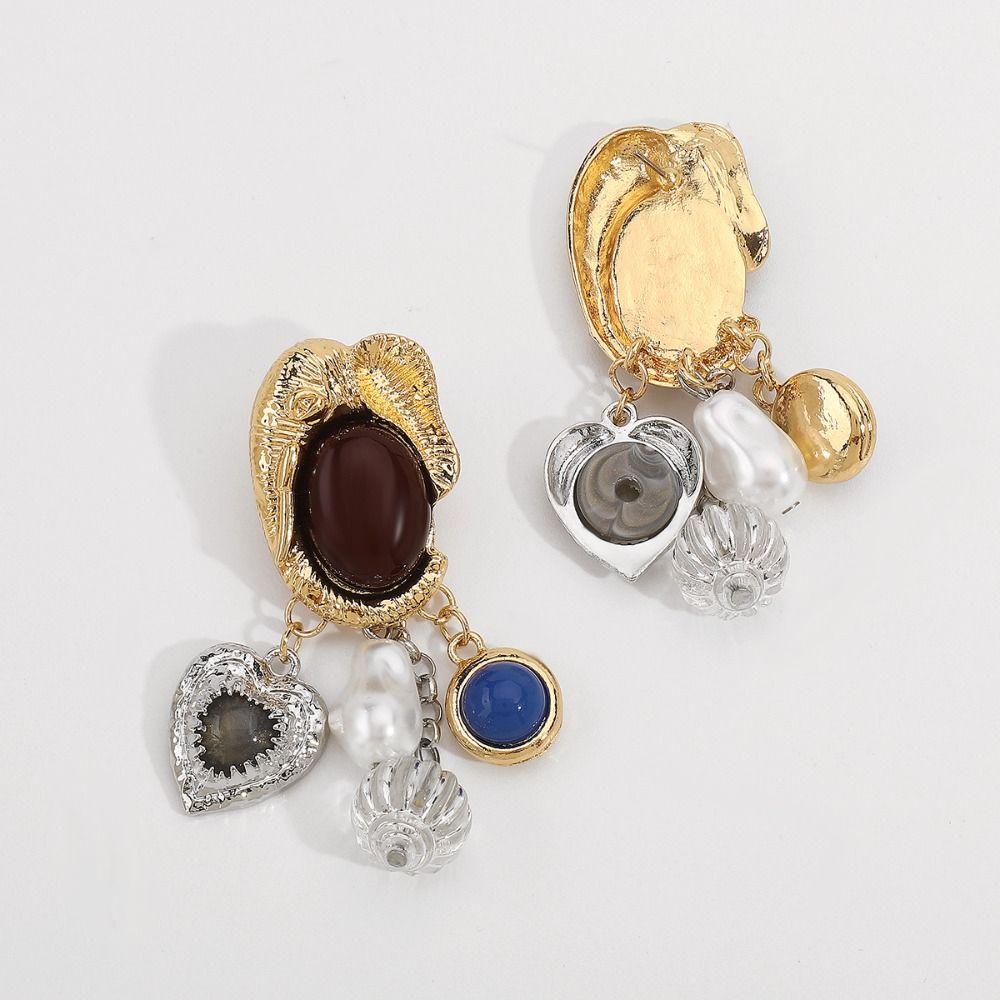 Literature Collarbone Chain Personality Vintage Earring Punk Multi Pendant Chain Necklace Autumn