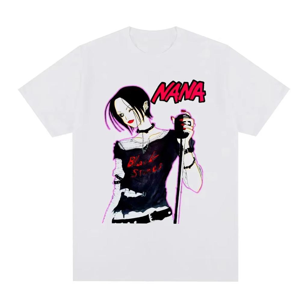 Nana Unisexga Panel Collage Anime Punk Graphic Tee Cotton Unisexs Unisexs Tshirt Summer Streetwear