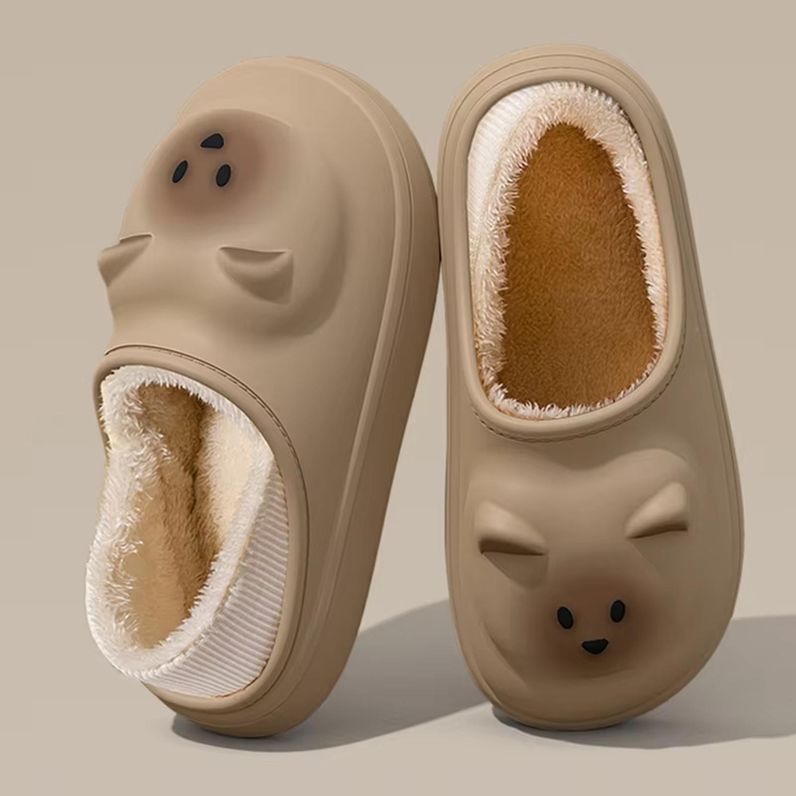 

Men s and Women s Bear Slides Cloud Slippers Summer Open Toe Slide Sandals - Beach Pool Shower Shoes with Cushioned Thick Sole,3-4,240mm,, Brown, 36 хакі