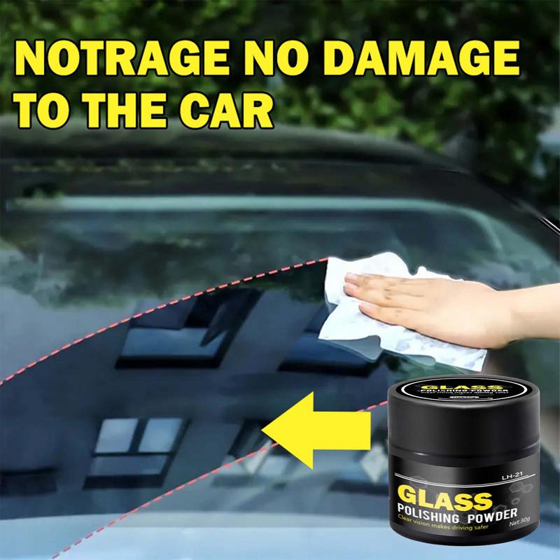 Glass Polishing Powder Detergent Glasses Scratch Remover Washing Solution Car Window Polishing Mirror Powder Oil Film Remover