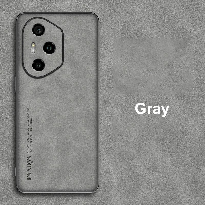 

Чехол для Honor 300 Pro Роскошный чехол для телефона из искусственной кожи для Honor 300 Ultra Honor300 Pro Задняя крышка Матовый силикон Полная защита For Honor 300 Ultra серый