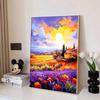 Oil Painting Style Diamond Art Set, 5D Landscape DIY Full Diamond Crystal Painting Cross Stitch Craft Decoration Home Wall Ornaments