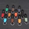 Handgefertigter Schlüsselanhänger-Anhänger aus echtem Leder - Mattiertes Leder, Multifunktionales Lanyard, Kreatives Design Schlüsselring