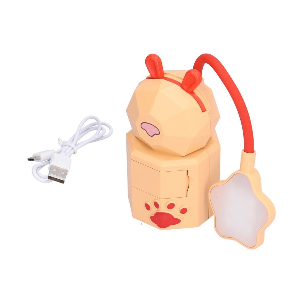 Lampa biurkowa LED Kreskówkowe światło biurkowe Ładowanie przez USB Ciepłe białe światło Łatwa w obsłudze Czytelna lampka nocna do akademika studenckiego