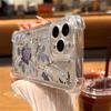 Flower Case For iPhone 11 Cases iPhone 15 12 13 14 16 Pro Max X XR XS Max 7 8 14 15 Plus 16 Pro iPhone 16 Clear Shockproof Cover
