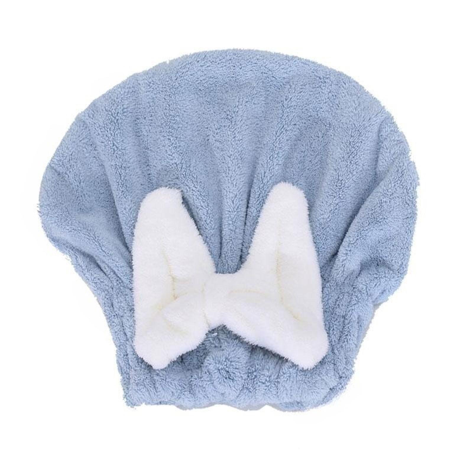 

Супервбираючий рушник-обгортка для волосся для мокрого волосся Швидкосохнучий рушник для волосся з мікрофібри з бантом Шапочка для душу Аксесуари для ванни 2