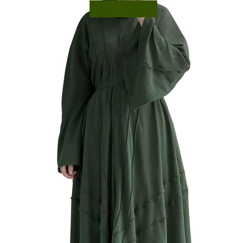 New New Arrival Ethnic Style Women's Clothing Pure Color Long Cardigan Shoelace Dress Summer Ethnic Dress