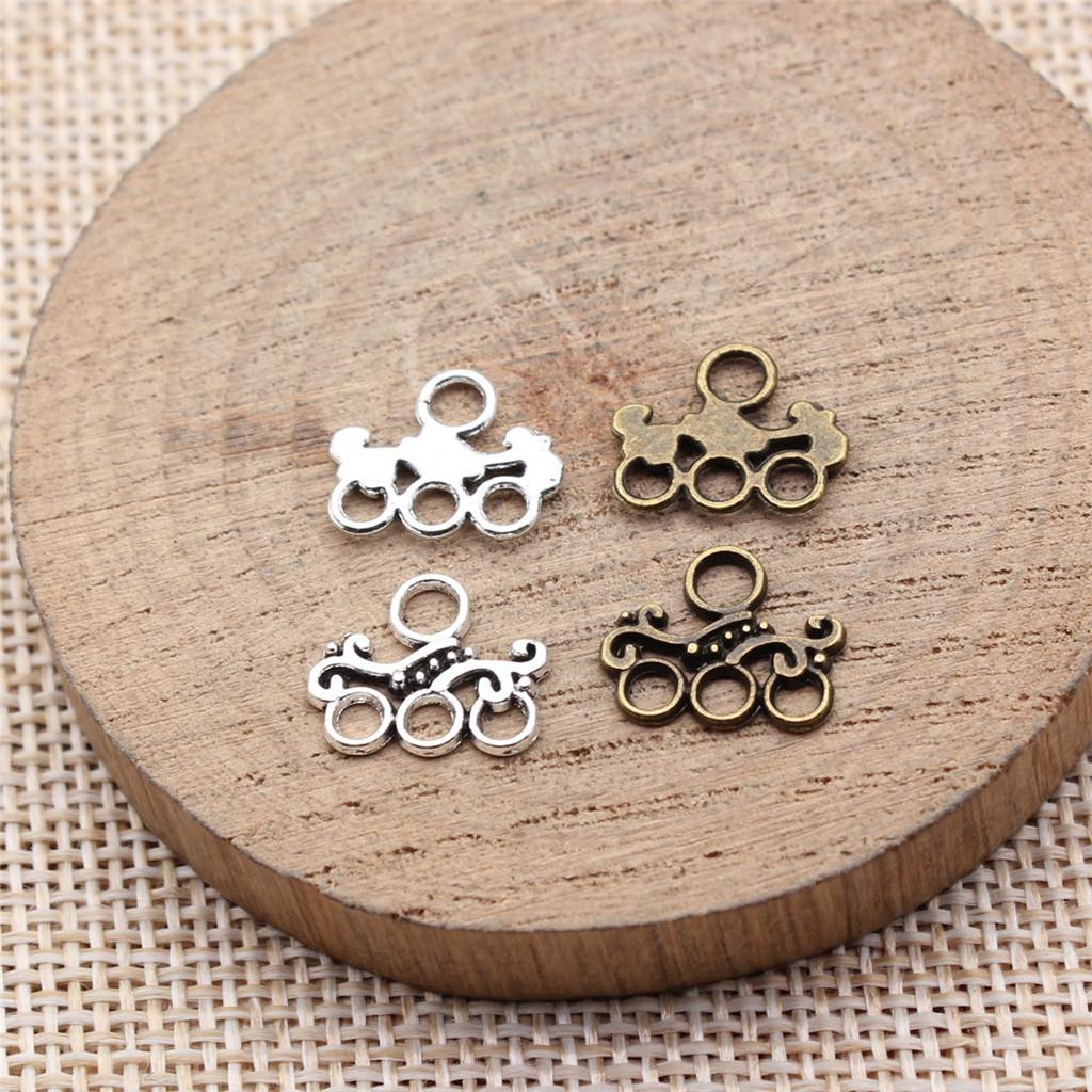 Geometric Flower Multi Loop Connectors Metal Links For Earrings Accessories Parts