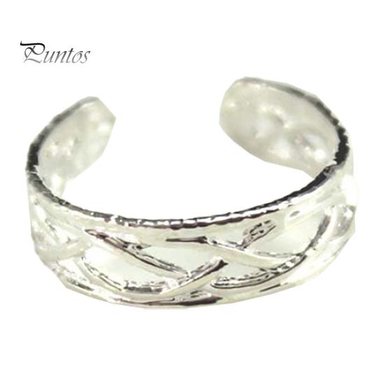 10 anelli per gioielli aperti placcati in argento regolabili per le dita dei piedi, regalo per feste da donna