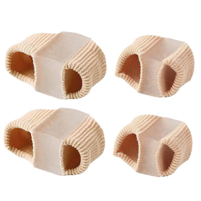 Fiber Toe Separators for Hallux Valgus & Bunion Relief, Men & Women, Double Hole Sleeves