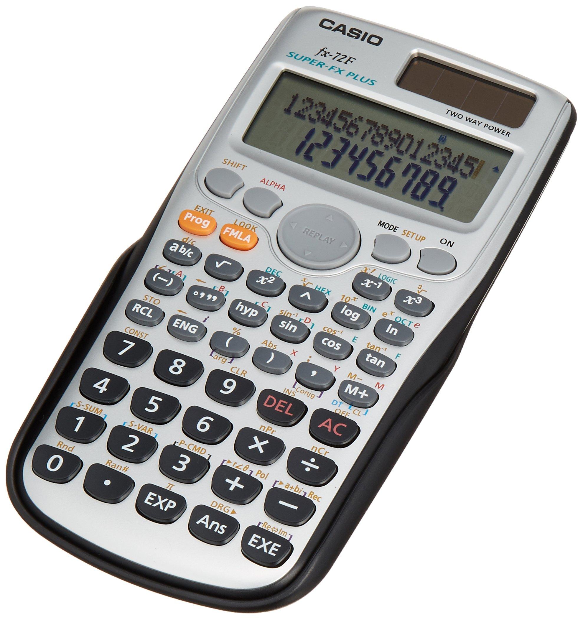 

Програма науковий калькулятор Casio 180 функцій fx-72F-N срібний