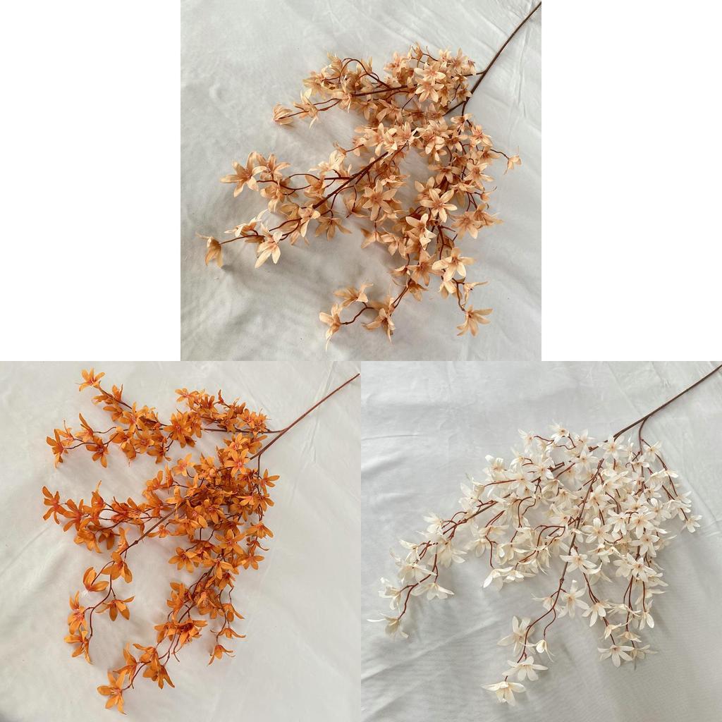 Autumn Orchid Artificial Flower Bouquet For Home Decor And Photography Props