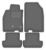 Dywaniki samochodowe welurowe grafitowe: Renault Megane III hatchback, coupe, grandtour, kombi (2008-2015)