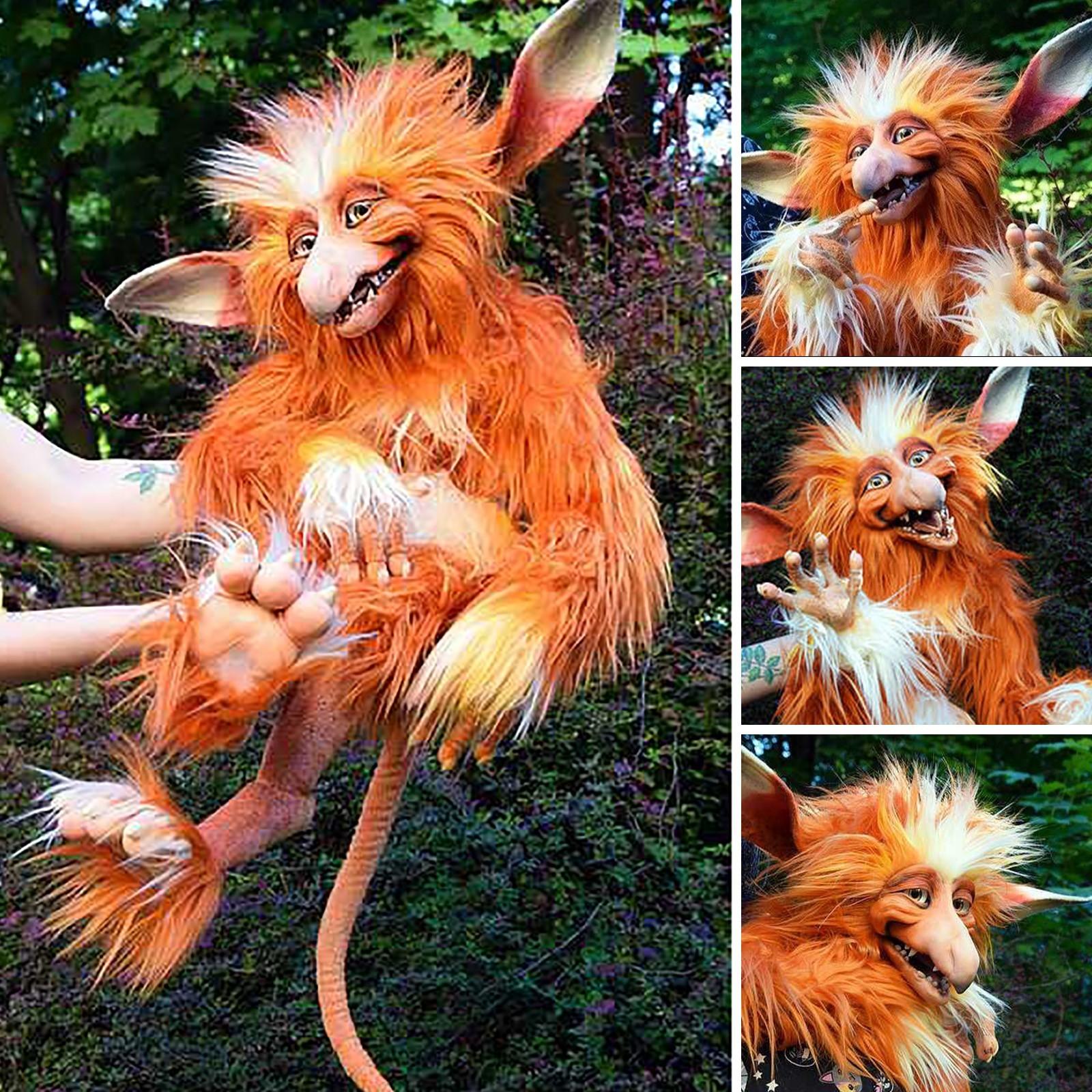 

Тролль из лабиринтов, плюшевое чудовище, милое художественное существо, подарок другу