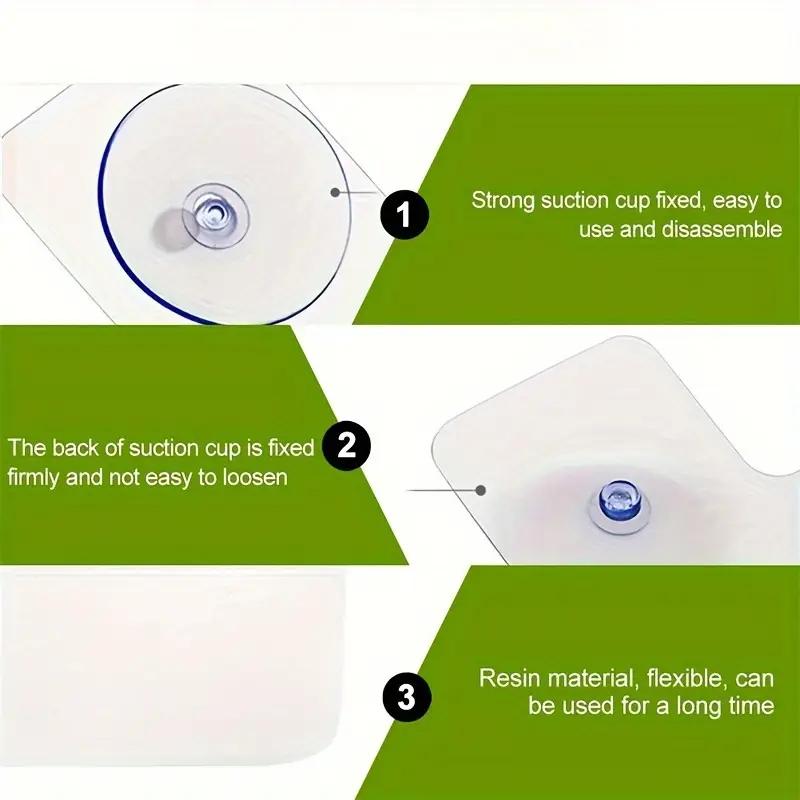 PVC-Spritzschutz mit Saugnapf für die Küche, Küchenarbeitsplatte, wiederverwendbar, erhöhte Stange, Wasserleitplatte, Spritzschutz für die Spüle