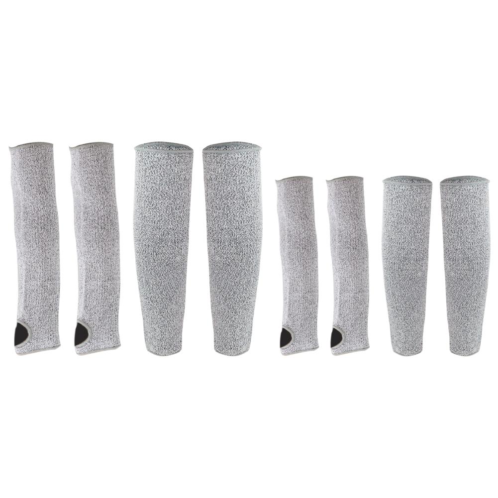 A Pair Of Cut-resistant Arm Sleeves With Thumb Holes, Safe For Gardening And Welding Work HPPE Sleeves