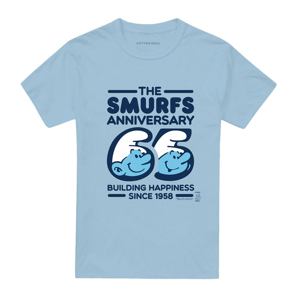 Smurfene Unisex Voksen Jubileums T-skjorte