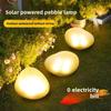 Solar Garden Lawn Light With Led Cobblestone Lamp For Outdoor Landscape Decor
