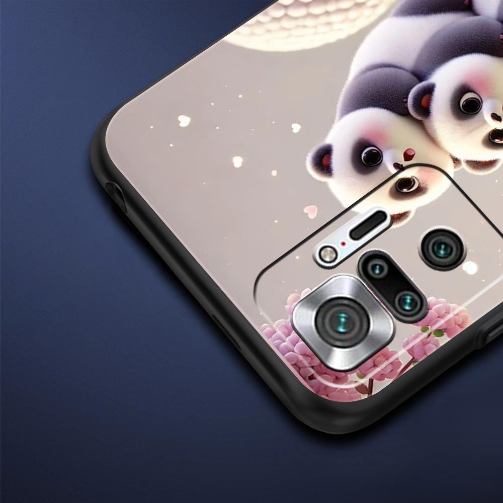 Baby Panda Phone Case Cover for Redmi 14C 10C Note 15 14 13 12 10 11 K40 Pro Plus 5G Shockproof Soft TPU Shell Fundas Capas Bag