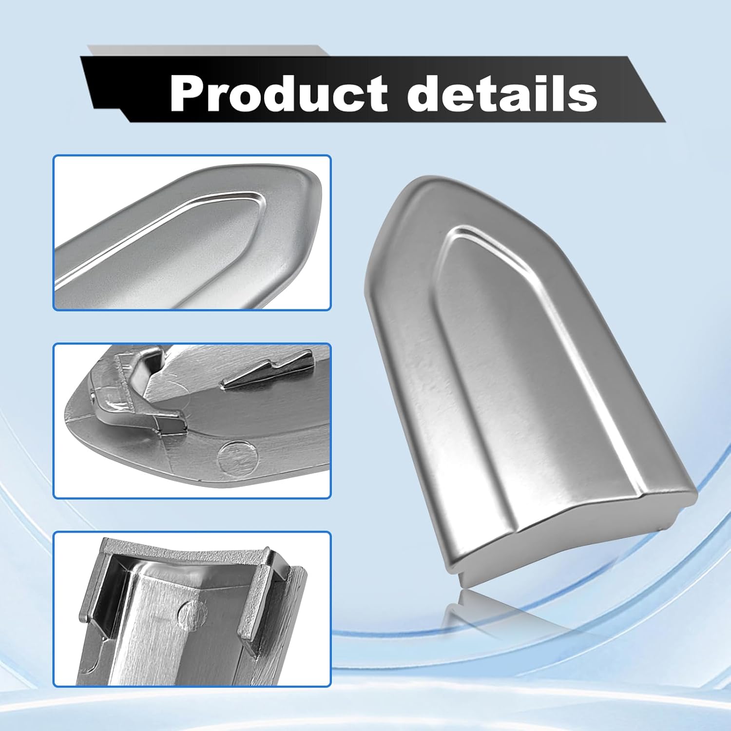 Front Driver Side Door Handle Lock Cover Cap Compatible with Cadilac ATS CTS XTS XT5 CT6, Automotive Exterior Door Handles Lock Bezel Cover Cap