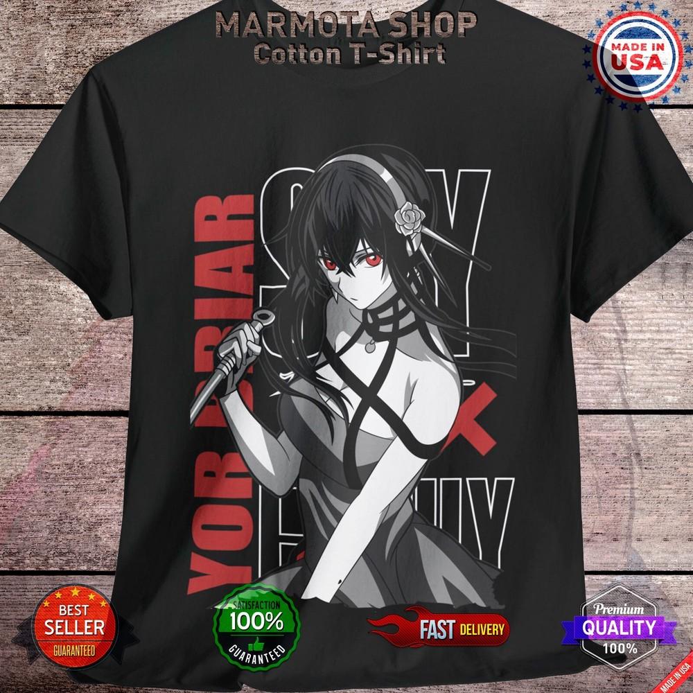 

Yor Briar Spy X Family T-Shirt Forger Anya Anime Japanese Tee Shirt Waifu Unisex M