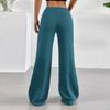 Women's Fashionable, Casual, Versatile High-waisted Loose Elastic Slightly Flared Wide-leg Trousers