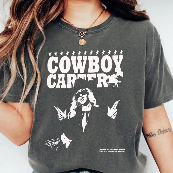 Beyonc Rodeo Chitlin Circuit Tour Merch Cowboy Carter Beyonc Cotton Short Sleeves Print TShirt Perfect Gift for Music Fan