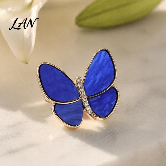 Decorative Butterfly Jewelry Brooch Pin, with Strong Buckle Design, Fine Electroplating Resistant to Fading Electroplated Alloy Brooch, Elegant