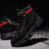 Autumn fashion men's workwear boots Leather Waterproof Lace Up Boots Men Ankle Lightweight Shoes Men Casual Non Slip footwear