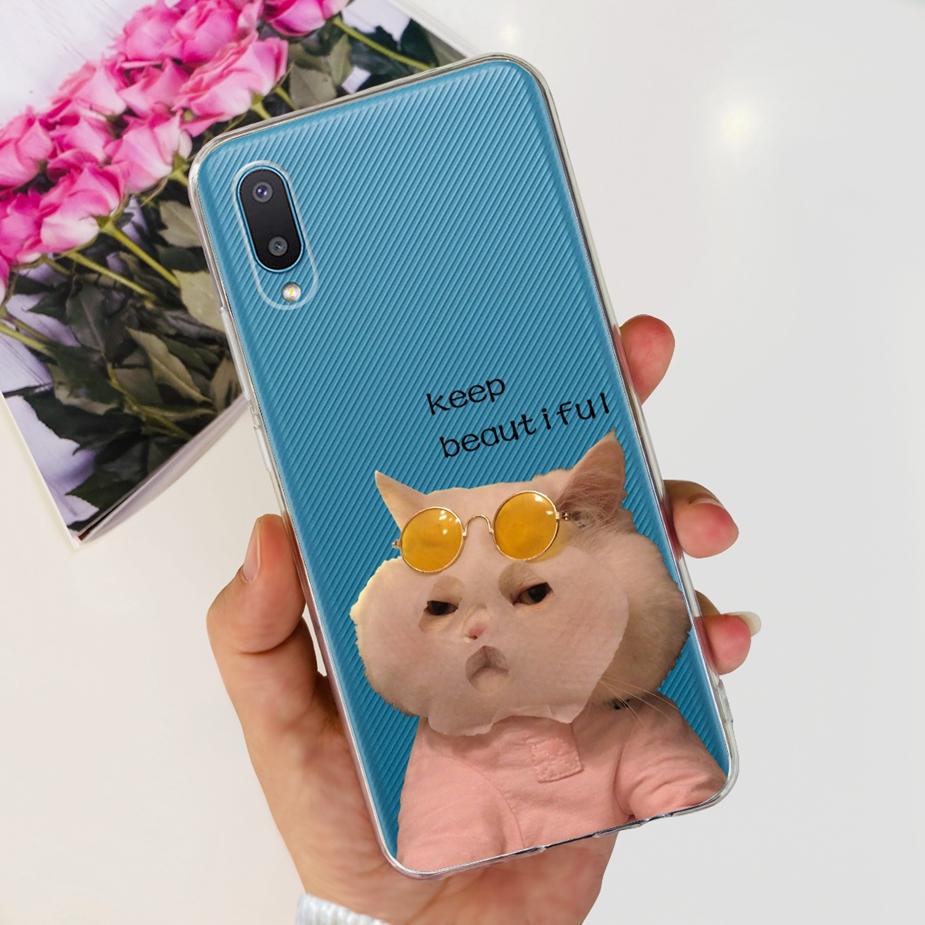 For Samsung Galaxy A02 Case SM-A022F Cute Fashion Painted Cover Clear Silicone Phone Case For Samsung A02 M 02 Galaxy M02 Bumper