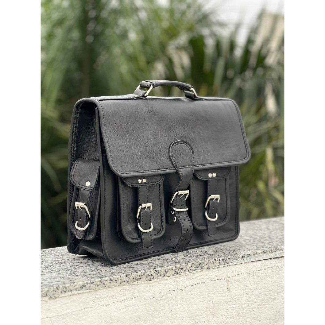 Классическая сумка-мессенджер из кожи буйвола — фото 2