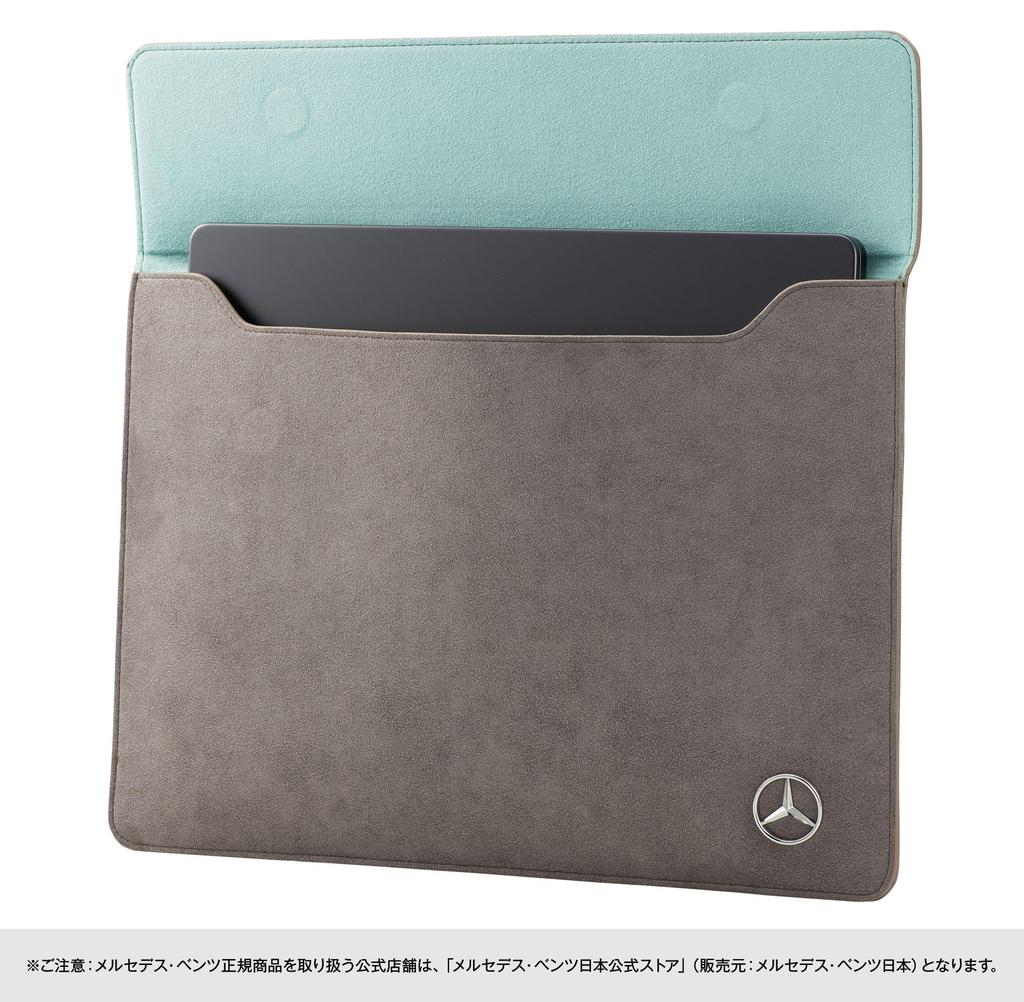 [Mercedes-Benz Collection] Genuine Ultrasuede(R) PC Case (Beige/Green)