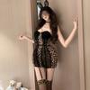 Sex Underwear, Vest, Steel Tray, One-piece, Sexy, Small Breasts, Big Leopard Print, Buttocks, Waist, Thin, Pure Desire, Hot Girl