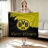 1PC Borussia Custom Name Patterned Flannel Blanket Suitable For All Seasons for Home Decor Warmth and Comfort Gifts Holiday Present