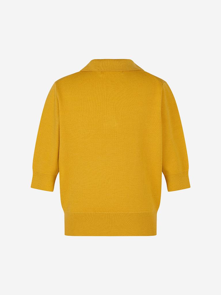 LORDLOAR Signature Collar Knit Mustard