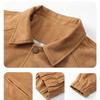 Minimalist Suede Jacket Fashion Simple Men's Pilot Jacket Coat Coat Handsome Wildcard Drop Shoulder Loose Autumn Models Breathable Work Casual Jacket