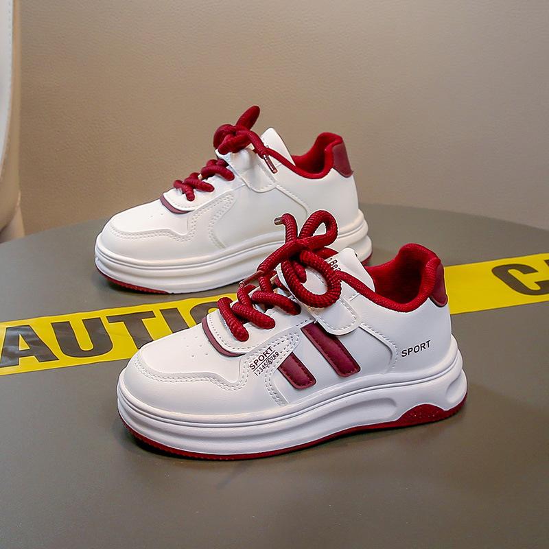 

Children s little white shoes 2025 spring and autumn new Korean version of girls board shoes boys casual sports shoes children s shoes fashion 37