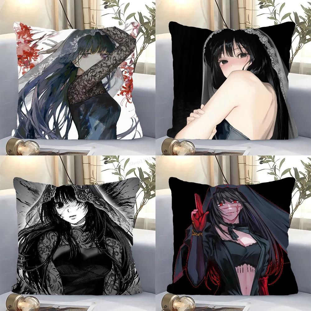 Osaragi Anime S-Sakamoto Days Pillow Case Square Pillow Bedroom Sofa Leisure Comfortcushioncar Living Room Home Decoration 40X40