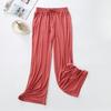 Modal Wijde Broek Dames Lente Zomer en Herfst Los Vallend Casual Vloervegende Broek Hoge Taille Rechte Broek Dans Oefenbroek