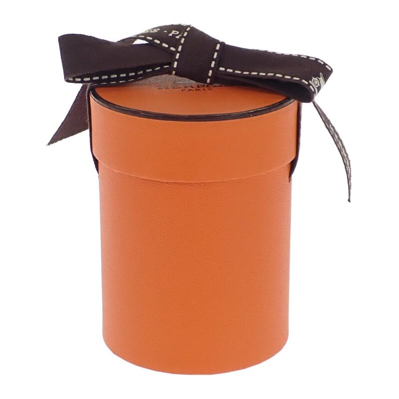 HERMES   Scarf Orange/white Silk Women