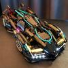 Black Gold Racing Car - Compatible Building Blocks Toy for Boys