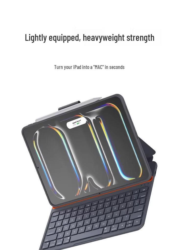 10th Gen iPad Keyboard Case for Air 6/5, Magnetic Floating Double-Sided Clip Bluetooth, 12.9" (2022)
