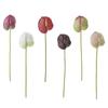 1 Branch Artificial Flower Real Touch Anthurium Lotus Artistic 3D Printing Elegant Vivid Fake Anthurium Flower Photography Props