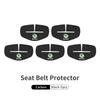 Leather Car Safety Belt Buckle Protector Anti-Scratch Cover Auto Accessories For Skoda Octavia A5 A4 Mk1 2 Fabia Superb Rapid