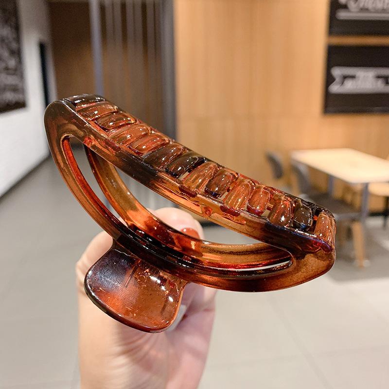 Nuove pinze per capelli a chela eleganti da donna Bianco Caffè Plastica Grande Pinza per capelli Copricapo Coreano Ragazze Pinze per capelli a chela di granchio Accessori per capelli alla moda