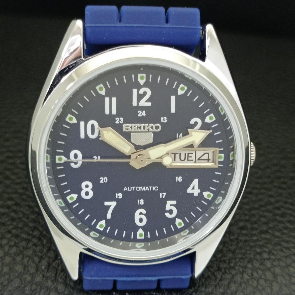JAPAN VINTAGE REFURBISHED SEIKO 5 AUTOMATIC 6309A MENS BLUE DIAL WATCH a441688-1