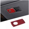 For Toyota Supra -2024 Glove Box Switch Trim Sticker Carbon Fibre Red