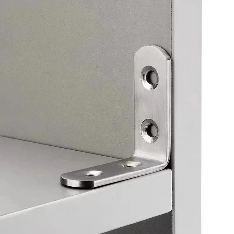 10PCS 90 Degree Angle Corner Brackets Stainless Steel Corner Brace Fastener Wall Brackets Hanger for Shelves,Table,Chair