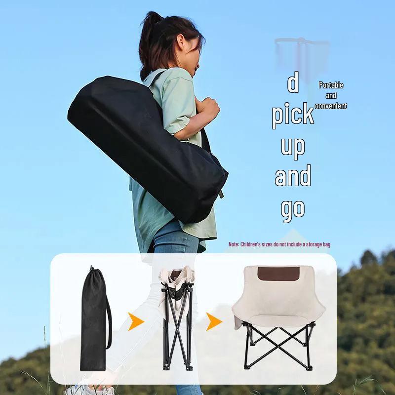 Moon Outdoor Portable Folding Chair for Camping, Picnic, and Fishing