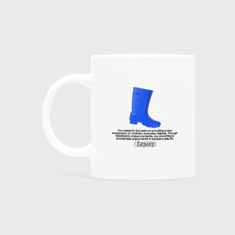 CARROT INSIDE RAINBOOTS-BLUE (Mug) mug
